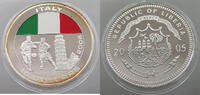 LIBERIA 10 DOLLARS ITALY -