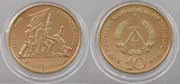 DDR 10 MARK BUCHENWALDDENKMAL VERGOLDET -