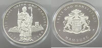 BRD MEDAILLE 1989 800 JAHRE HAFEN UND HAMBURG PROOF 30,00 EUR  plus 5,99 EUR verzending