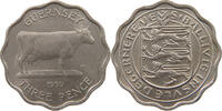 GUERNSEY 3 PENCE Elizabeth II. (1952-2022) -