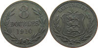 GUERNSEY 8 DOUBLES Edward VII., 1901 - 1910 -