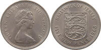 JERSEY 5 NEW PENCE 1968 Elizabeth II. (1952-2022) SS-VZ 5,00 EUR  plus 5,99 EUR verzending