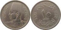 EGYPT 10 MILLIEMES Farouk I. 1936-1952 -
