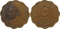 EGYPT 5 MILLIEMES Farouk I. 1936-1952 -