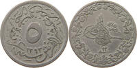 EGYPT OTTOMAN 5/10 QIRSH Abdul Hamid II. (1876-1909) -