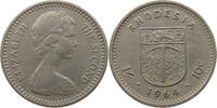 RHODESIA 10 CENTS Elizabeth II. (1952-2022) -