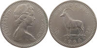 RHODESIA 25 CENTS Elizabeth II. (1952-2022) -