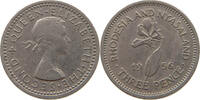 RHODESIA AND NYASALAND 3 PENCE Elizabeth II. (1952-2022) -