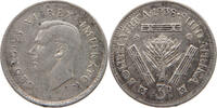 SOUTH AFRICA 3 PENCE George VI. (1936-1952) -