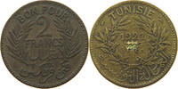 TUNISIA 2 FRANCS -