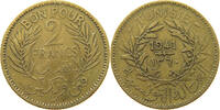 TUNISIA 2 FRANCS -