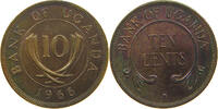 UGANDA 10 CENTS -