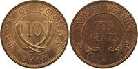 UGANDA 10 CENTS -