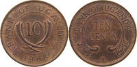 UGANDA 10 CENTS -