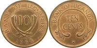UGANDA 10 CENTS -