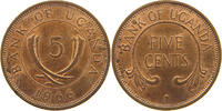UGANDA 5 CENTS -