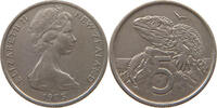 NEW ZEALAND 5 CENTS Elizabeth II. (1952-2022) -