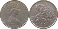 NEW ZEALAND 5 CENTS Elizabeth II. (1952-2022) -