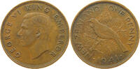 NEW ZEALAND PENNY George VI. (1936-1952) -