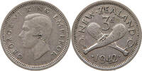 NEW ZEALAND 3 PENCE George VI. (1936-1952) -