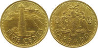 BARBADOS 5 CENTS -