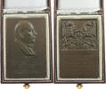 WEIMARER REPUBLIK PLAKETTE CORNELIUS WILHELM FREIHERR ZU HERRNSHEIM -