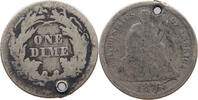 UNITED STATES OF AMERICA DIME SEATED LIBERTY -