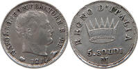 ITALY STATES NAPOLEON I. 5 SOLDI Napoleon I. (1804-1814, 1815) -