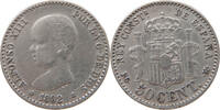 SPAIN 50 CENTIMOS Alfonso XIII. (1886–1941) -