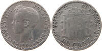 SPAIN 50 CENTIMOS Alfonso XIII. (1886–1941) -