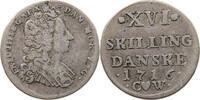 DENMARK 16 SKILLING Frederik IV. 1699-1730 -