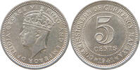 MALAYA 5 CENTS George VI. (1936-1952) -
