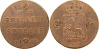 NORWAY 2 SKILLING Karl XIV. Johan (1818-1844) -