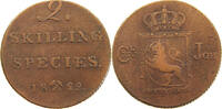NORWAY 2 SKILLING Karl XIV. Johan (1818-1844) -