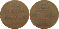 NORWAY 2 SKILLING Karl XIV. Johan (1818-1844) -