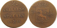 NORWAY 2 SKILLING Karl XIV. Johan (1818-1844) -