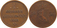 NORWAY 1/2 SKILLING Karl XIV. Johan (1818-1844) -