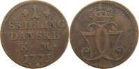 DENMARK SKILLING Christian VII. (1766-1808) -