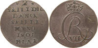 DENMARK 2 SKILLING Christian VII. (1766-1808) -
