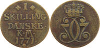 DENMARK SKILLING Christian VII. (1766-1808) -