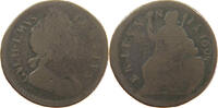 GREAT BRITAIN HALFPENNY 1/2 PENNY WILLIAM III. (1694-1702) -