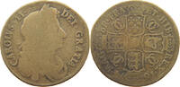 GREAT BRITAIN HALFCROWN CHARLES II. (1660-1685) ZEITGENÖSSISCHE FÄLSCHUNG PERIOD RESTRIKE -