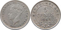 CANADA NEWFOUNDLAND 5 CENTS George VI. (1936-1952) -