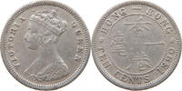 HONG KONG 10 CENTS Victoria 1837-1901 -