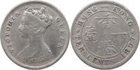HONG KONG 10 CENTS Victoria 1837-1901 -