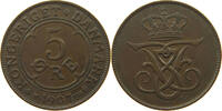 DENMARK 5 ÖRE Frederik VIII. (1906-1912) -