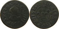 DENIER TOURNOIS 1610 NANTES FRANCE HENRI IV. (1589-1610) S