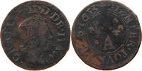 FRANCE NEVERS RETHEL DENIER TOURNOIS Charles II. 1637-1659 -