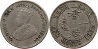 HONG KONG 10 CENTS George V. (1910-1936) -