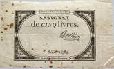 FRANCE 5 LIVRES ASSIGNAT -